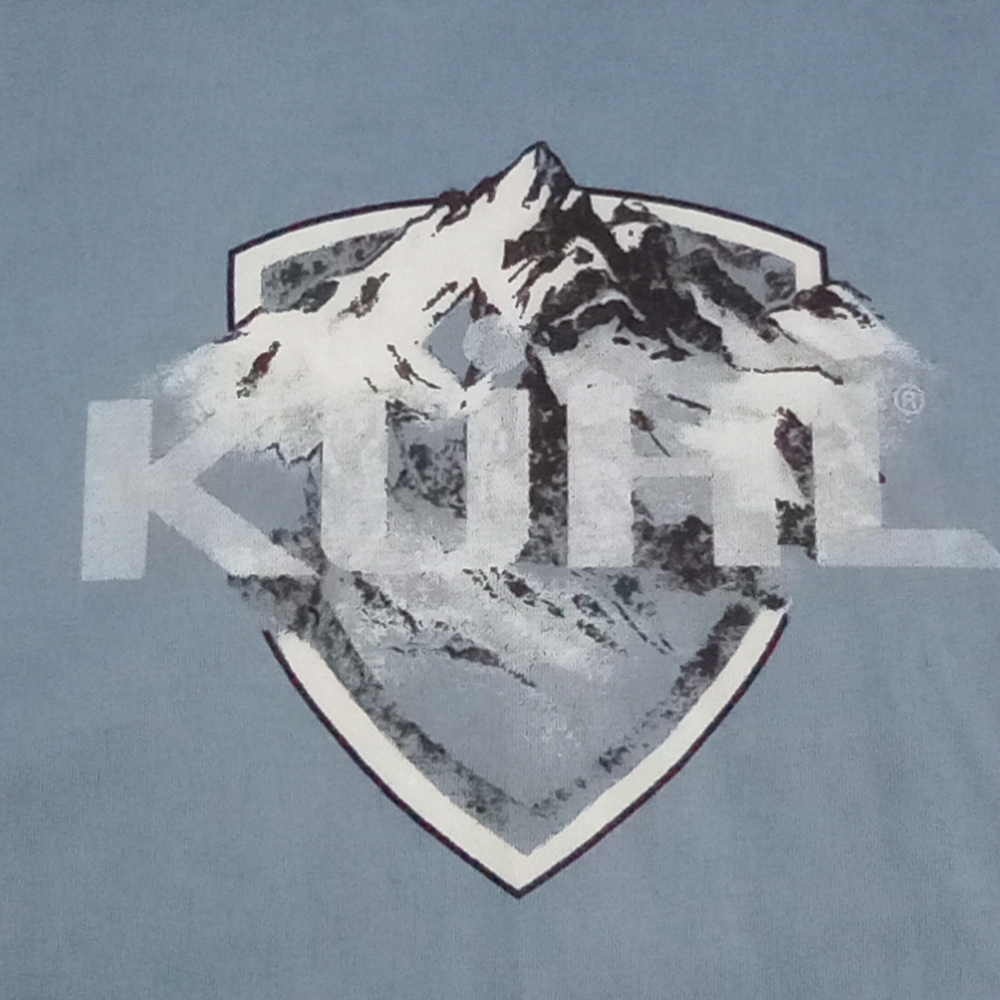 Kuhl Blue Graphic Short Sleeve Tee Wildfibre Organic Cotton